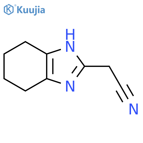 2-(4,5,6,7-tetrahydro-1H-1,3-benzodiazol-2-yl)acetonitrile structure