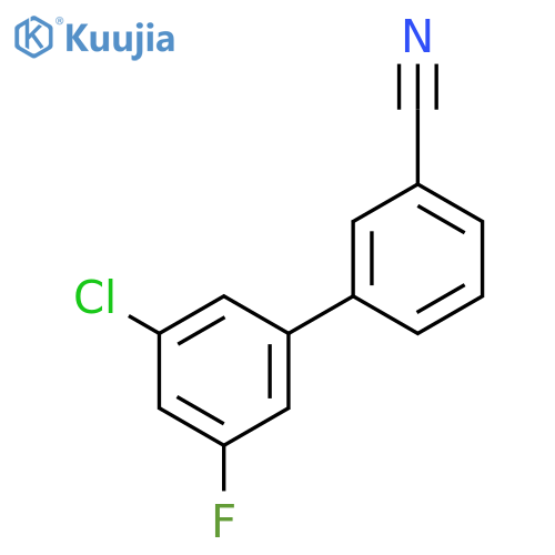 3-(3-chloro-5-fluorophenyl)benzonitrile structure