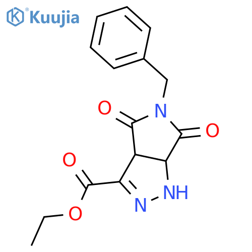 ethyl 5-benzyl-4,6-dioxo-1H,3aH,4H,5H,6H,6aH-pyrrolo[3,4-c]pyrazole-3-carboxylate structure