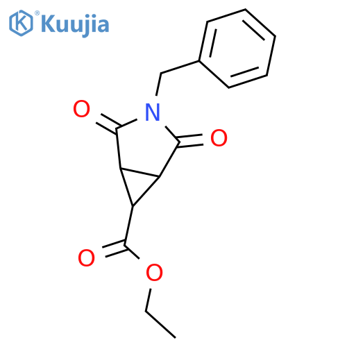 ethyl rel-(1R,5S,6r)-3-benzyl-2,4-dioxo-3-azabicyclo[3.1.0]hexane-6-carboxylate structure