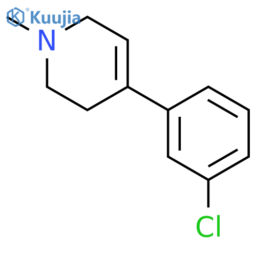 4-(3-chlorophenyl)-1-methyl-1,2,3,6-tetrahydropyridine structure