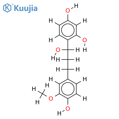 ((7S)-8'-(4'-hydroxy-30-methoxyphenyl)-7-hydroxypropyl)benzene-2,4-diol structure