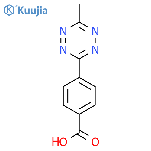 4-(6-Methyl-1,2,4,5-tetrazin-3-yl)benzoic acid structure