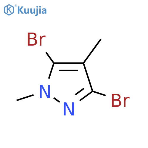 3,5-Dibromo-1,4-dimethylpyrazole structure