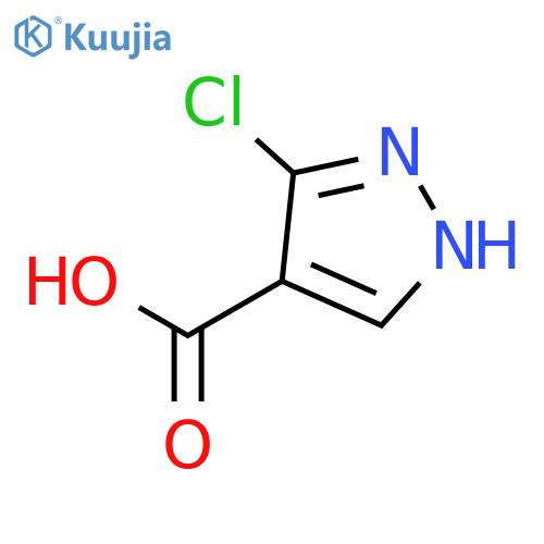 3-Chloro-1H-pyrazole-4-carboxylic acid structure