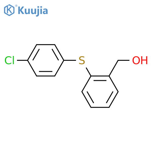 {2-(4-Chlorophenyl)sulfanylphenyl}methanol structure
