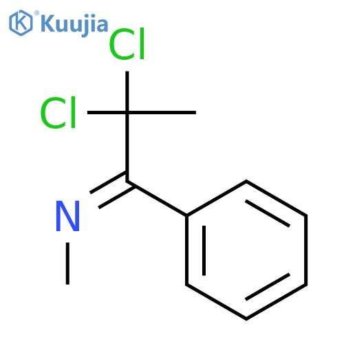 Methanamine, N-(2,2-dichloro-1-phenylpropylidene)- structure