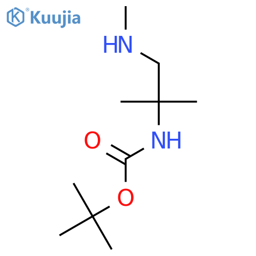 tert-butyl N-2-methyl-1-(methylamino)propan-2-ylcarbamate structure