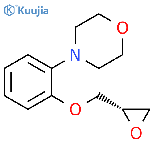 Morpholine, 4-[2-[(2S)-oxiranylmethoxy]phenyl]- structure