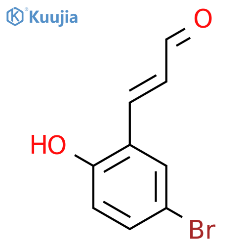 3-(5-bromo-2-hydroxyphenyl)prop-2-enal structure