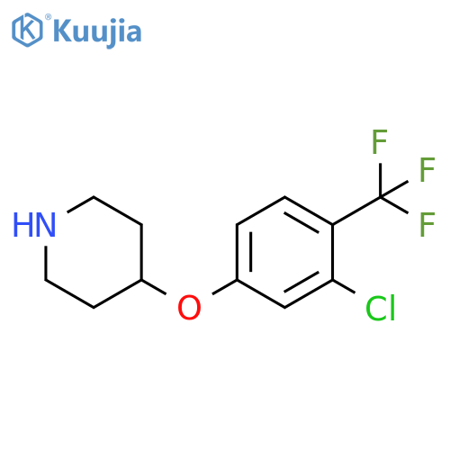 4-3-chloro-4-(trifluoromethyl)phenoxypiperidine structure