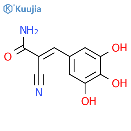 (E)-2-Cyano-3-(3,4,5-trihydroxyphenyl)prop-2-enamide structure