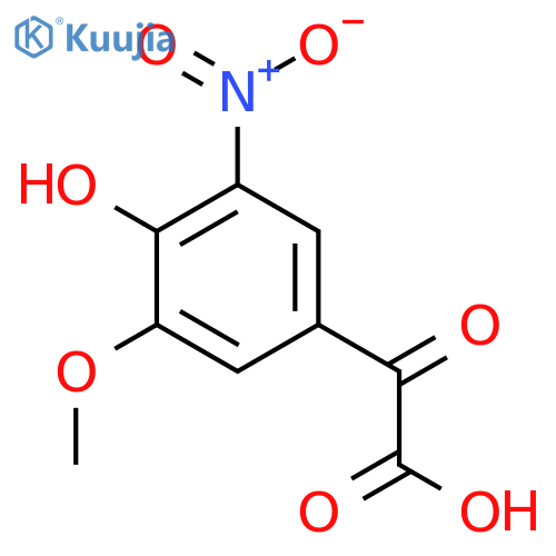 2-(4-hydroxy-3-methoxy-5-nitrophenyl)-2-oxoacetic acid structure