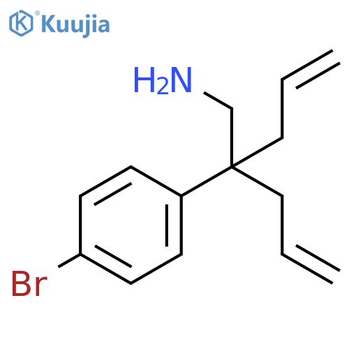 Benzeneethanamine, 4-bromo-β,β-di-2-propen-1-yl- structure