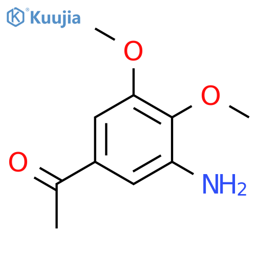 Ethanone, 1-(3-amino-4,5-dimethoxyphenyl)- structure