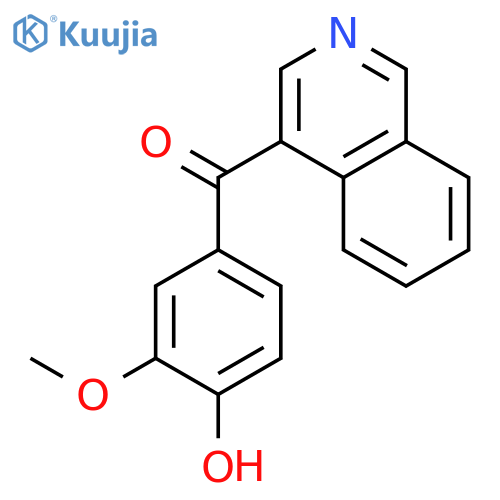 Methanone, (4-hydroxy-3-methoxyphenyl)-4-isoquinolinyl- structure