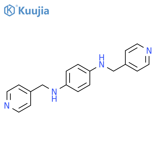 N1,N4-bis(pyridin-4-ylmethyl)benzene-1,4-diamine structure