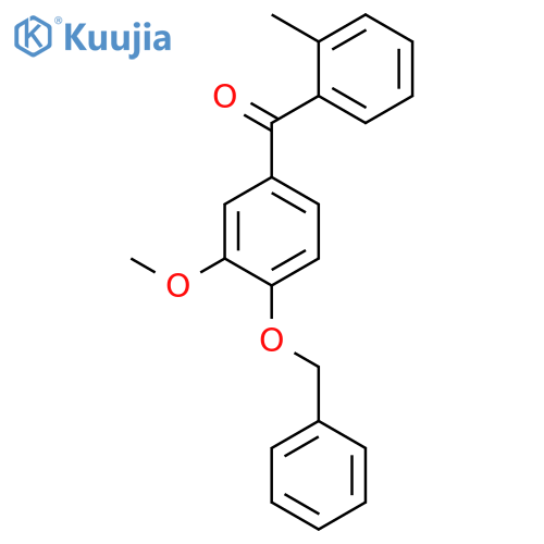 Methanone, [3-methoxy-4-(phenylmethoxy)phenyl](2-methylphenyl)- structure
