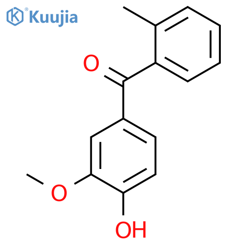 Methanone, (4-hydroxy-3-methoxyphenyl)(2-methylphenyl)- structure