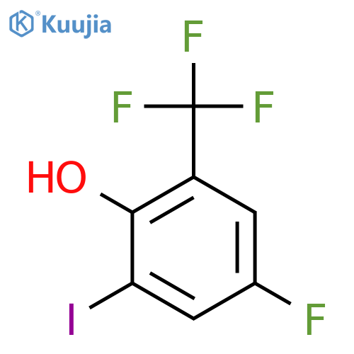 4-Fluoro-2-iodo-6-(trifluoromethyl)phenol structure