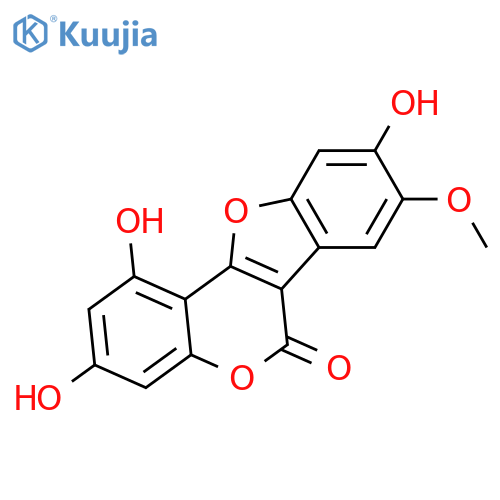 1,3,8,9-Tetrahydroxycoumestan; 8-Me ether structure