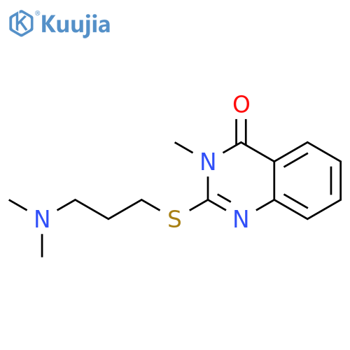 2-{[3-(dimethylamino)propyl]sulfanyl}-3-methylquinazolin-4(3H)-one structure