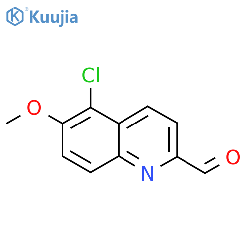 5-Chloro-6-methoxyquinoline-2-carbaldehyde structure