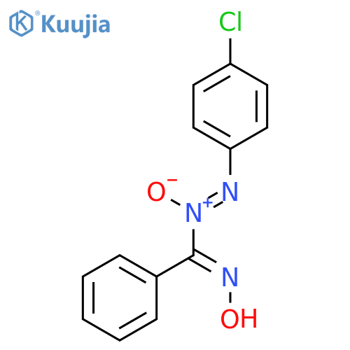 Diazene, (4-chlorophenyl)[(hydroxyimino)phenylmethyl]-, 1-oxide structure