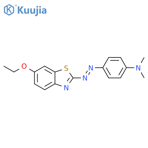 4-[(E)-(6-Ethoxy-1,3-benzothiazol-2-yl)diazenyl]-N,N-dimethylaniline structure