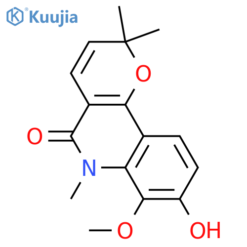 Flindersine; 8-Methoxy, 7-hydroxy, N-Me structure
