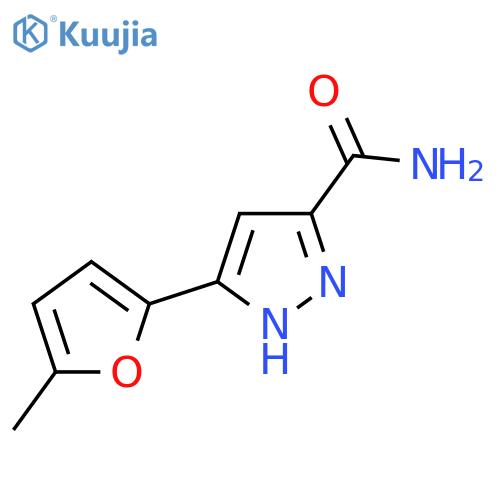 3-(5-Methylfuran-2-YL)-1H-pyrazole-5-carboxamide structure