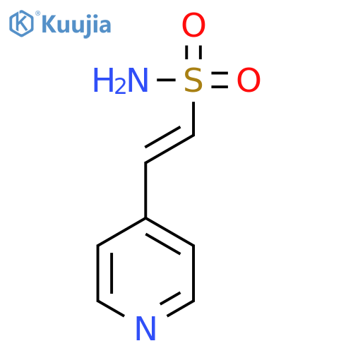 Ethenesulfonamide, 2-(4-pyridinyl)-, (1E)- structure