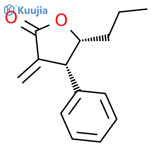 2(3H)-Furanone, dihydro-3-methylene-4-phenyl-5-propyl-, (4R,5R)-rel- structure