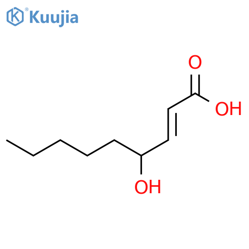 (2Z,4R)-4-hydroxynon-2-enoic acid structure