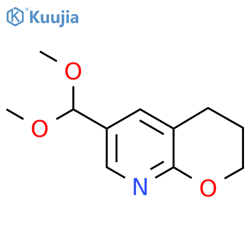 6-(Dimethoxymethyl)-3,4-dihydro-2H-pyrano2,3-bpyridine structure