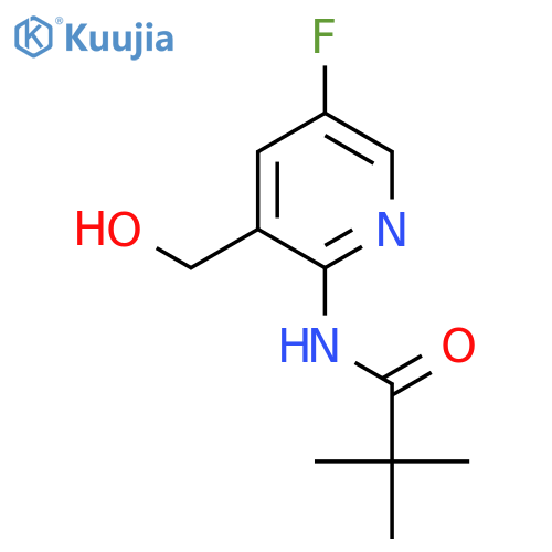 N-(5-Fluoro-3-(hydroxymethyl)pyridin-2-yl)pivalamide structure