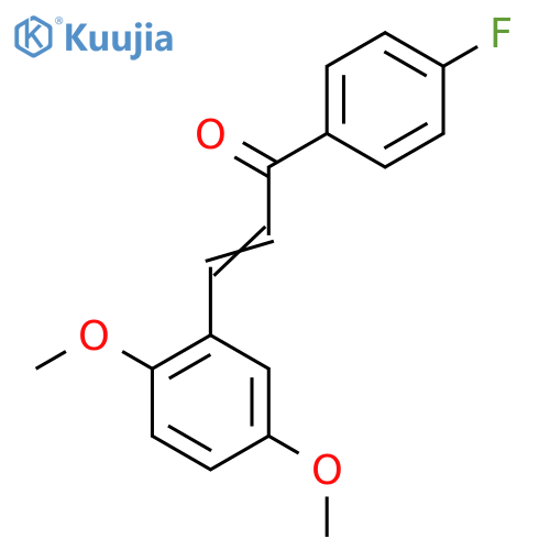 3-(2,5-Dimethoxyphenyl)-1-(4-fluorophenyl)prop-2-en-1-one structure