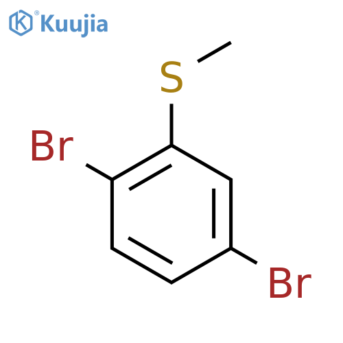 1,4-Dibromo-2-methylsulfanylbenzene structure