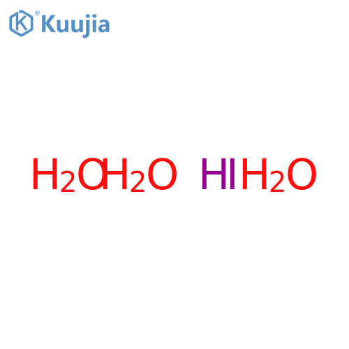 Hydriodic acid, trihydrate structure