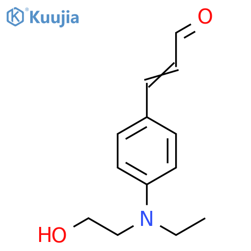 2-Propenal, 3-[4-[ethyl(2-hydroxyethyl)amino]phenyl]- structure