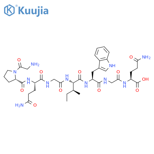 L-Glutamine,glycyl-L-prolyl-L-glutaminylglycyl-L-isoleucyl-L-tryptophylglycyl- structure