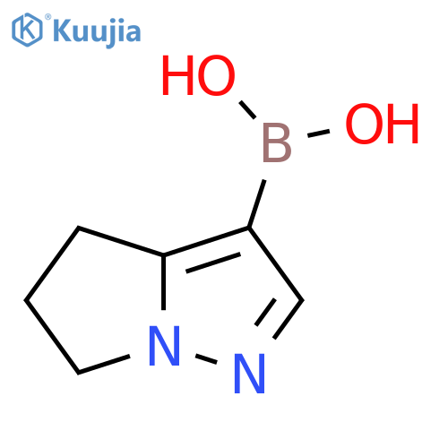 (5,6-Dihydro-4H-pyrrolo[1,2-b]pyrazol-3-yl)boronic acid structure