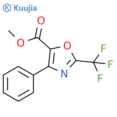 methyl 4-phenyl-2-(trifluoromethyl)oxazole-5-carboxylate structure