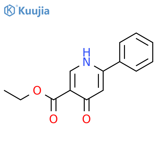 3-Pyridinecarboxylic acid, 1,4-dihydro-4-oxo-6-phenyl-, ethyl ester structure