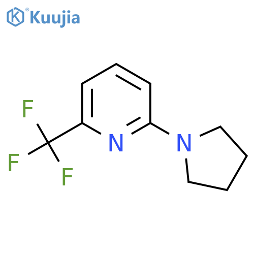 2-(Pyrrolidin-1-yl)-6-(trifluoromethyl)pyridine structure