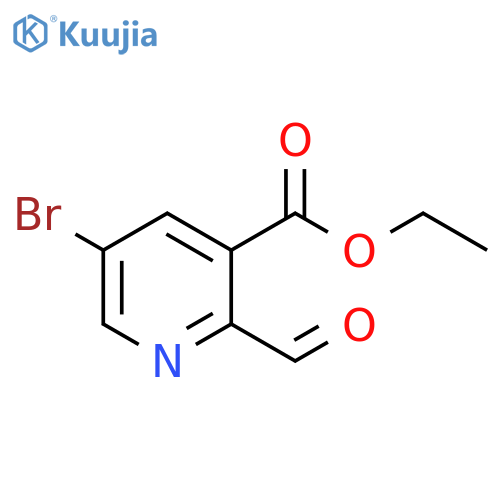 ethyl 5-bromo-2-formylpyridine-3-carboxylate structure