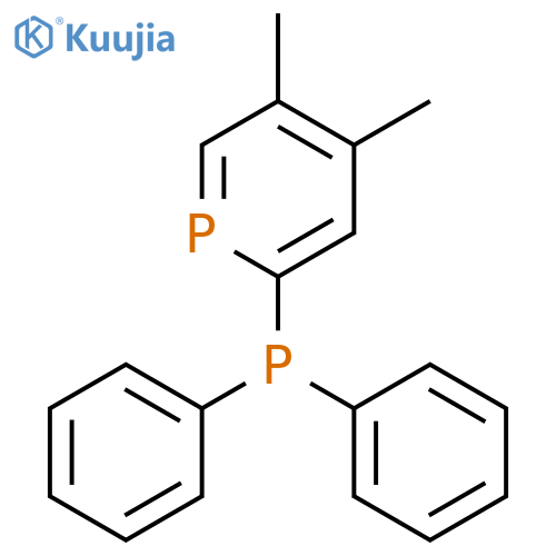 Phosphorin, 2-(diphenylphosphino)-4,5-dimethyl- structure