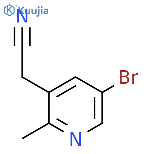5-Bromo-2-methylpyridine-3-acetonitrile structure