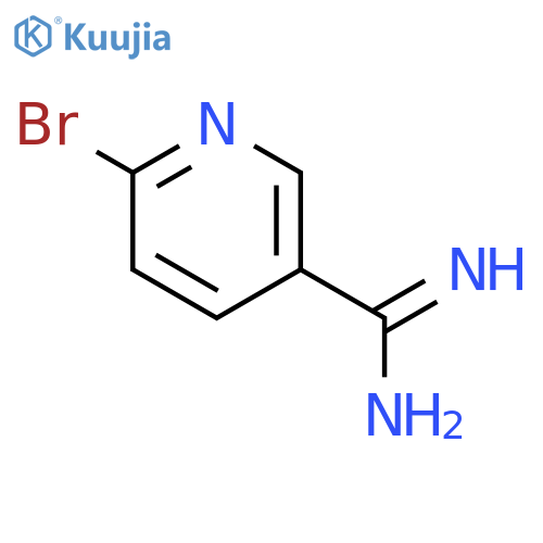 6-bromopyridine-3-carboximidamide structure