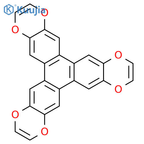 Triphenyleno[2,3-b:6,7-b':10,11-b'']tris[1,4]dioxin structure